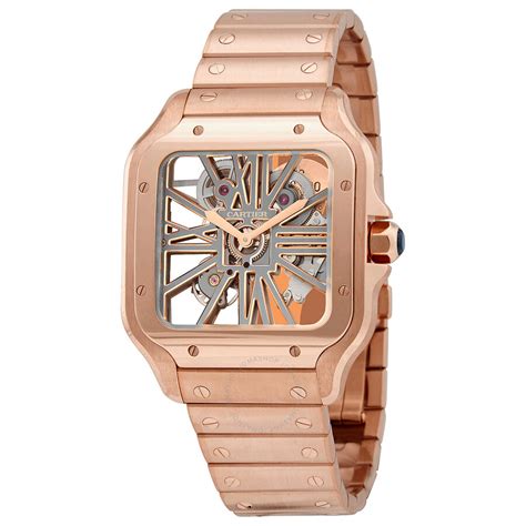 cartier gold rose|Cartier rose gold skeleton.